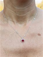 Vicenza - Piazzetta Palladio 2 - Collier Valentina Callegher Femme in Or blanc Rubino 2.08 Ct 9118/2*RB - 9118/2*RB